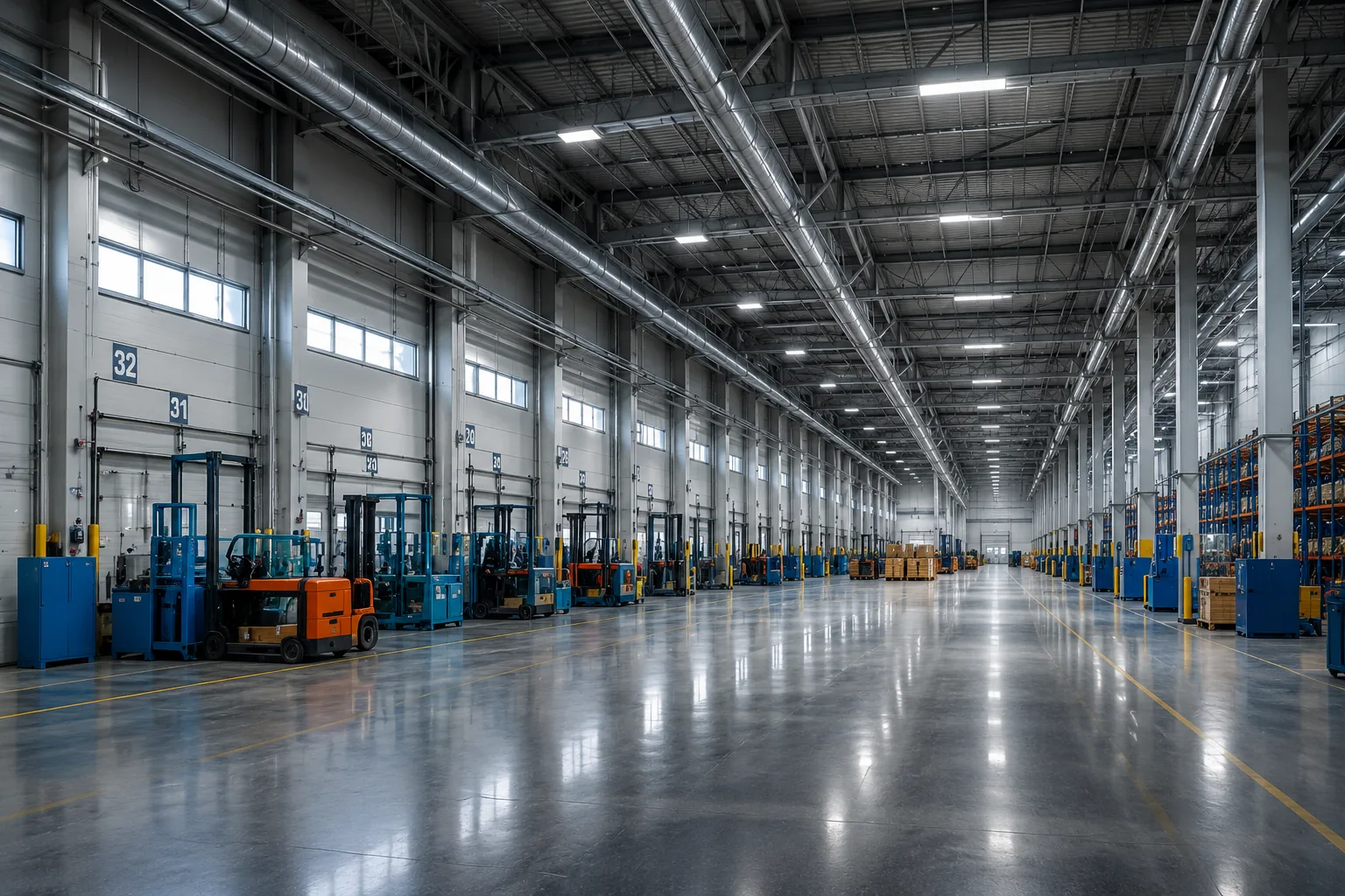 Modern industrial facility environment